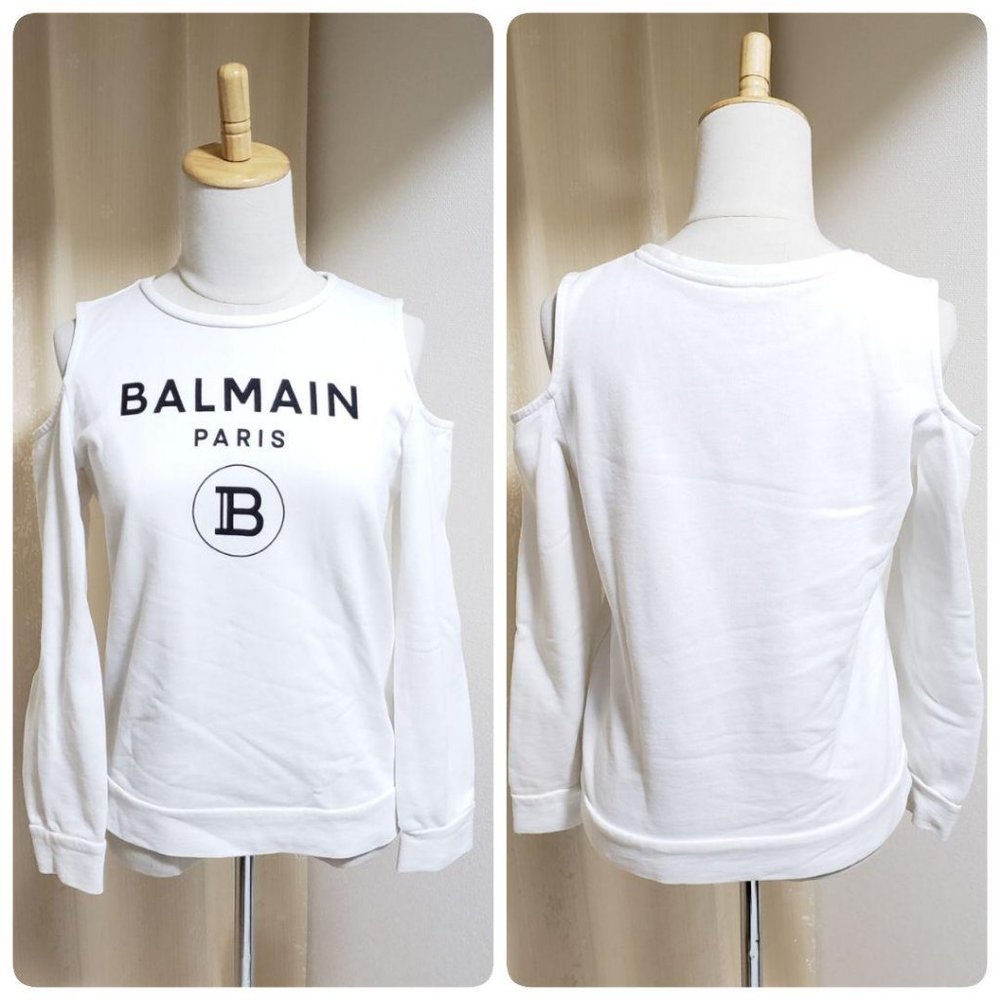 Balmain Cold-Shoulder Top